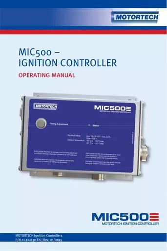 MOTORTECH Manual MIC500 01 10 030 EN 2015 01 WEB