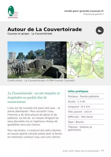 Autour de la couvertoirade rando