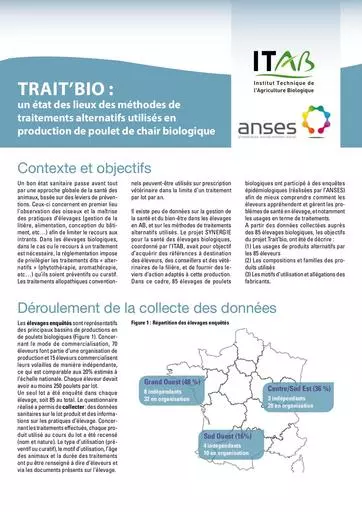 Synthese Traitements alternatifs en poulets bio ITAB ANSES 2017