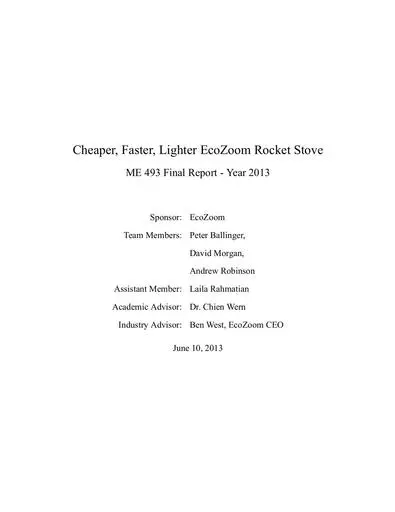 Cheaper, Faster, Lighter EcoZoom Rocket Stove ME 493 Final R (1)