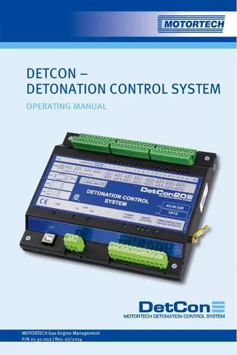 MOTORTECH Manual DetCon 01 30 002 EN 2014 07 WEB