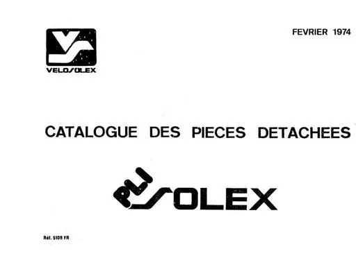 Catalogue pieces detachees Pli SoleX