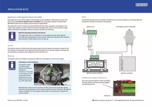 MOTORTECH Application Note Wiring DetCon ISU 01 30 012 EN 2016 11