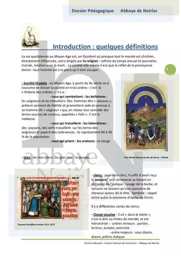 Abbaye de Noirlac dossier pedagogique colleges lycees
