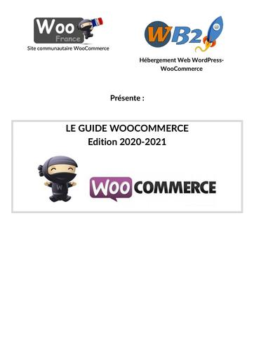 GUIDE UTILISATEUR WOOCOMMERCE 2017 2018