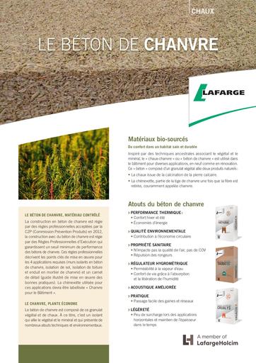 Brochure chaux chanvre lafarge