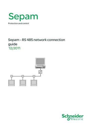 Sepam   RS 485 connection guide PCRED399074EN 12 2011