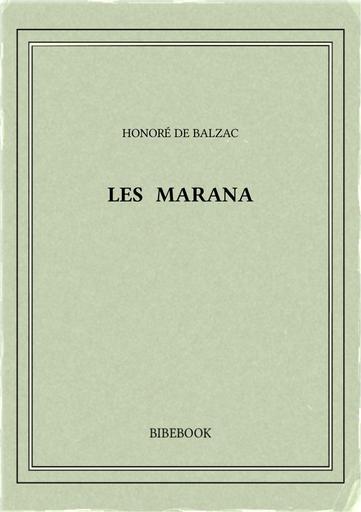 Balzac honore de   les marana