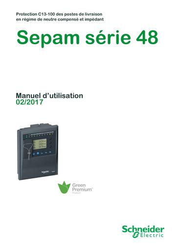 Sepam serie 48   manual utilisation