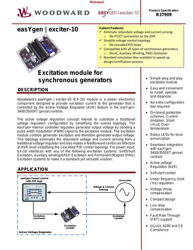 Woodward exciter 10   brochure