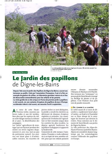 Jardin des papillons digne les bains