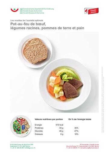 F Pot au feu de boeuf legumes racines pommes de terre pain 2019