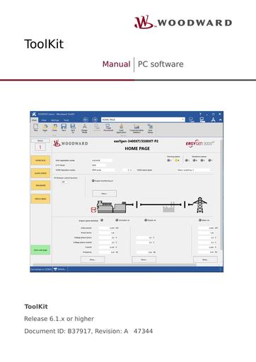 Woodward toolkit manual