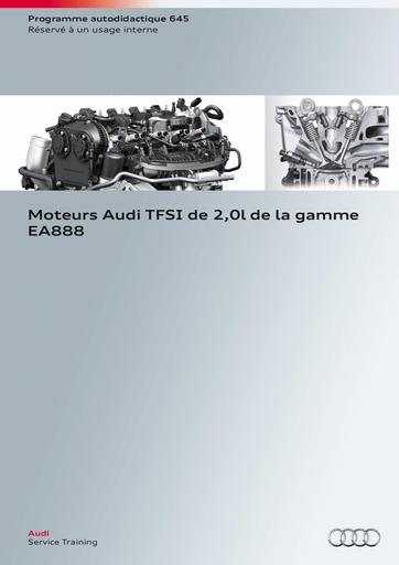 Audi SSP 645 Moteurs Audi TFSI de 2,0l de la gamme EA888