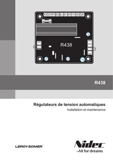 Aes manuel regulateur leroy somer R438