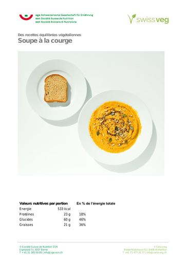 1  Recette Soupe à la courge