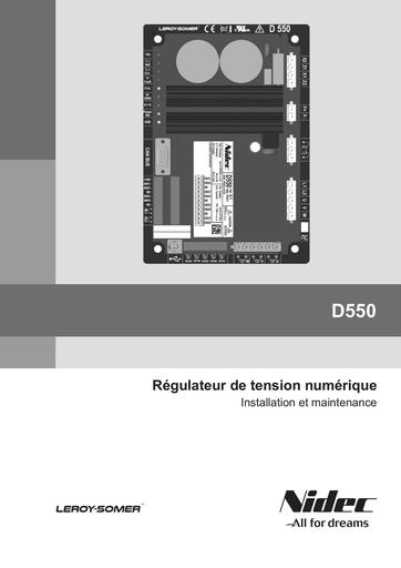 Aes manuel regulateur leroy somer D550