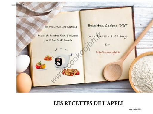 Recettes de l appli Cookeo