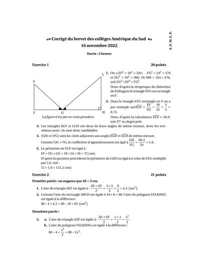 Brevet Am du Sud 16 11 2023 DV Corrige