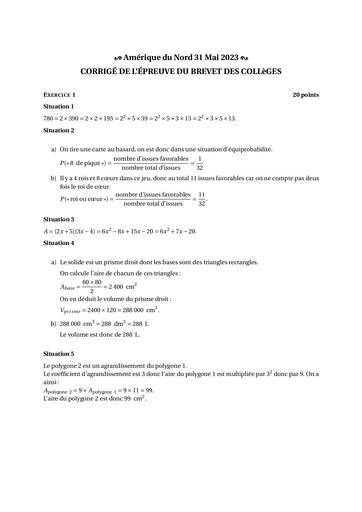 Brevet Amerique Nord Mai 2023 v3 corrige