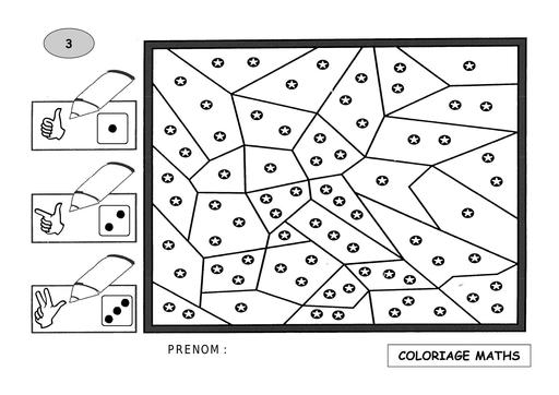 Coloriage maths niv1 verti