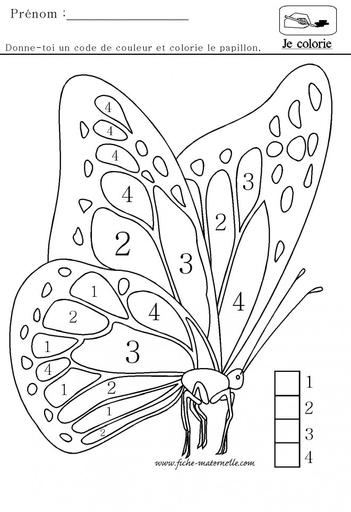 Coloriage magique maternelle a decouper