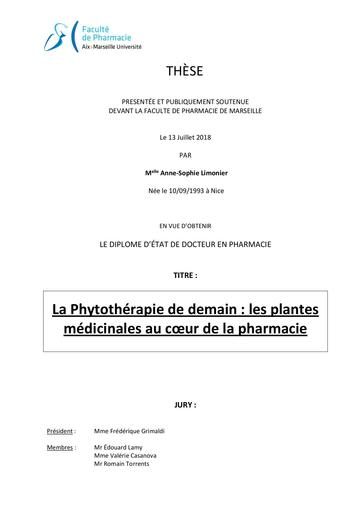 These pharmacie phytotherapie de demain