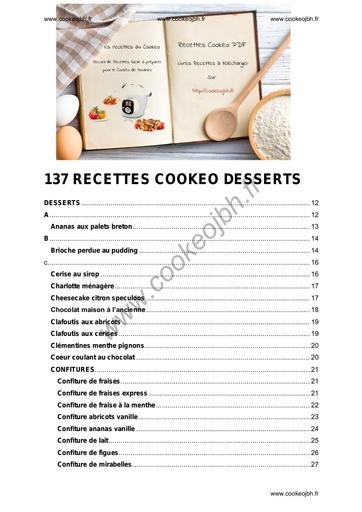 137 DESSERTS cookeo