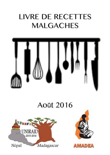 Livre de recettes malgaches UNIRAID