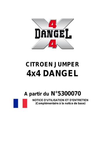 Dangel citroen jumper 4x4 utilisation et entretien