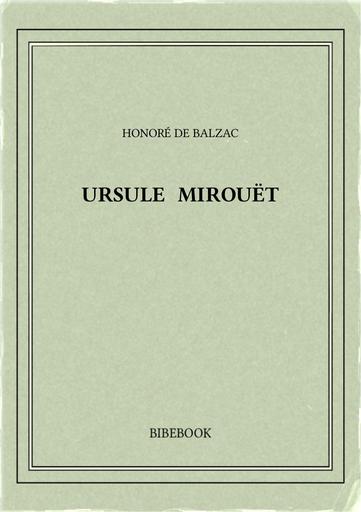 Balzac honore de   ursule mirouet