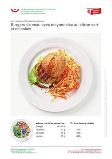 F Burgers de veau mayonnaise au citron coleslaw 2019