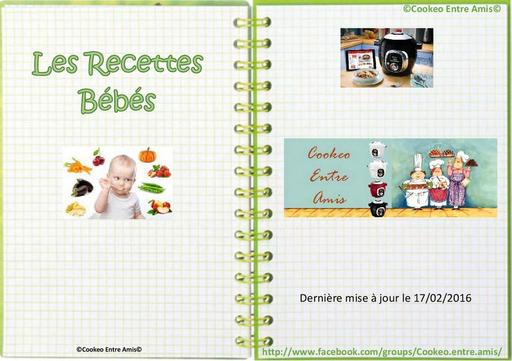 Bebe plats cookeo