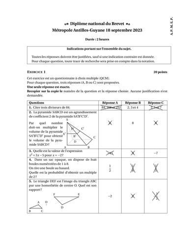 Brevet Metropole 18 sept 2023 JCS Corrige