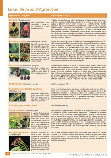 Guide arboriculture poirier   agroscope