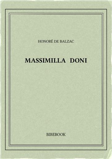 Balzac honore de   massimilla doni