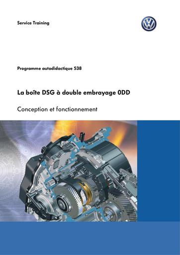 Vw SSP 538 La boîte DSG à double embrayage 0DD