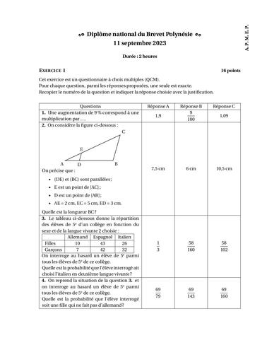 Brevet Polynesie sept 2023 DV 3