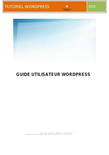 Guide Wordpress GARAGE JAULIN