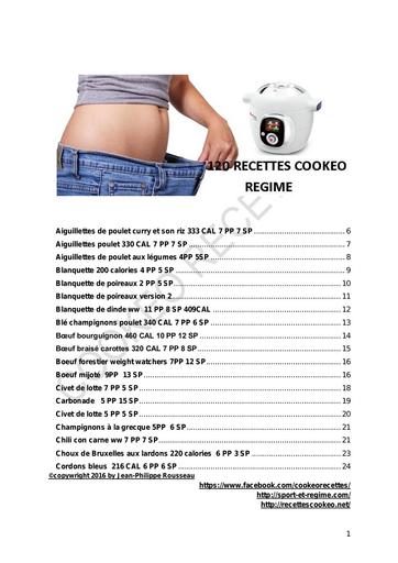 120 recettes regimes cookeo