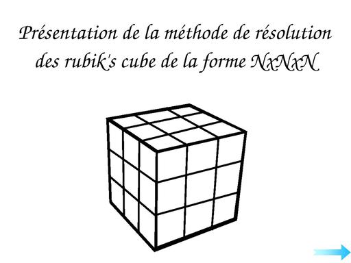 Franck technique resolution rubiks cube