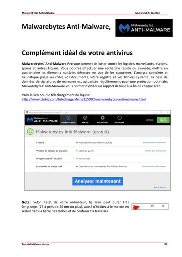 Tuto Malewarebytes