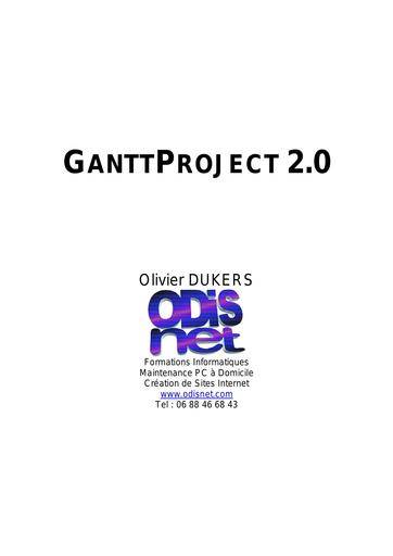 Manuel ganttproject