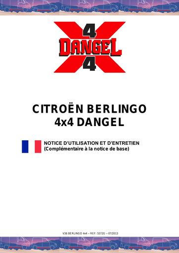 Dangel citroen berlingo 4x4 entretien