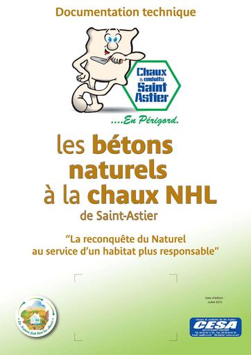 Betons naturels chaux saint astier