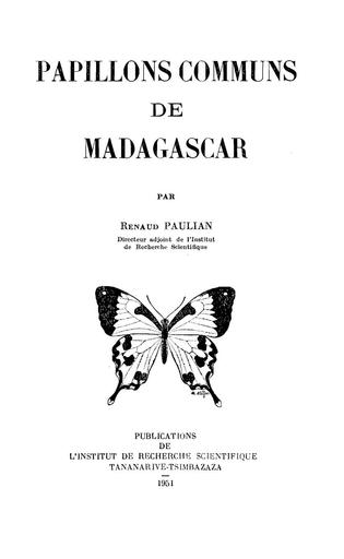 Papillons communs madagascar