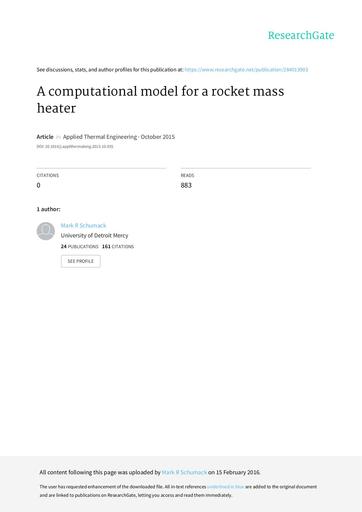 A computational model for a rocket mass heater (1)