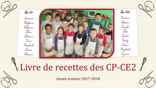 Livre de recettes des CP CE2 final