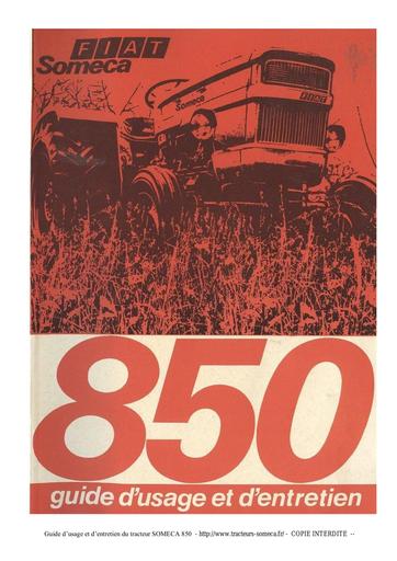 Tracteur someca fiat 850