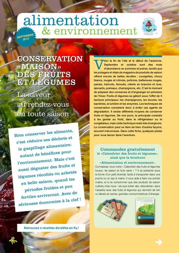 Conservation maison des fruits et legumes